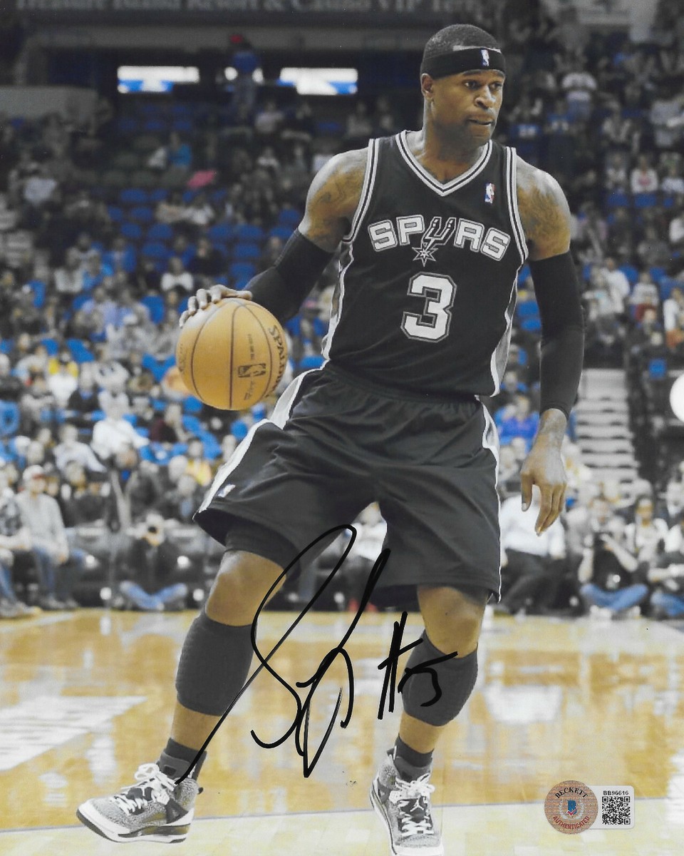 Stephen Jackson signed San Antonio Spurs basketball 8x10 photo proof Beckett COA Stephen Jackson signed San Antonio Spurs basketball 8x10 photo proof Beckett COA
