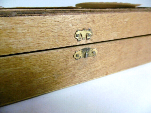 ANCIEN JEU DE CUBES EN BOIS ART DÉCO 27,5 x 19,5 x Ht 5 cm - COMPLET - USURES - Imagen 3 de 12