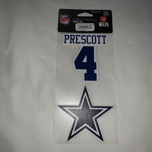 Dak Prescott Dallas Cowboys 2 Sticker Aufkleber Emblem NFL Football Made in USA - Bild 4 von 7