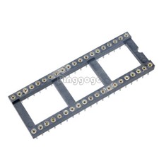 10PCS 40Pin DIP40 SIP Round IC Sockets Adaptor Solder Type Gold Plated Machined