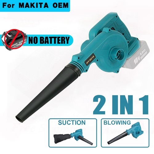 2 in1 Cordless Electric Leaf Blower Dust Vacuum for Makita 18V Battery & Charger - Picture 2 of 20