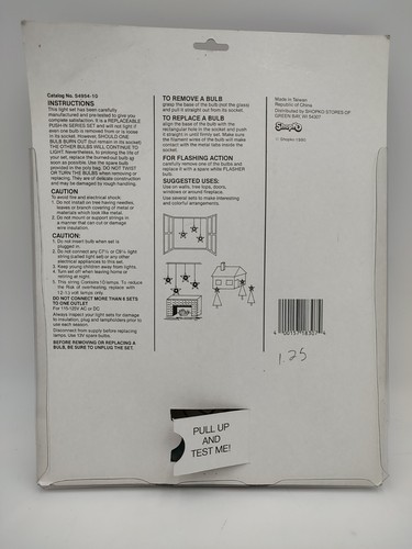 Beleuchteter Stern Baumspitze Wandrelief Lametta 10 Lichter blinkend der Trimmery Vintage - Bild 4 von 8