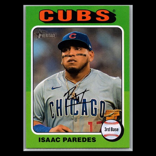 2024 Topps Heritage High Number - #573 Isaac Paredes - Chicago Cubs - Picture 1 of 2