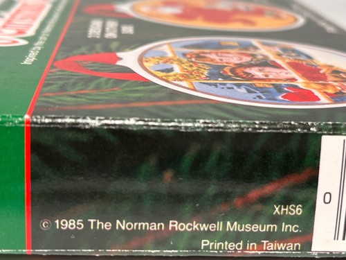 Vintage 1985 Norman Rockwell Museum 6 Porzellan Weihnachtsschmuck mit 24 Kt Goldrand - Bild 11 von 11