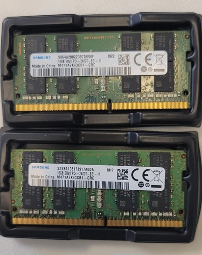 32GB Kit - Qty 2 x Samsung 16GB DDR4 2400MHz 1.2V CL17 SODIMM