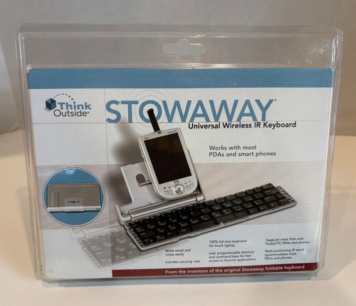 Think Outside Stowaway IR Infrared Wireless Keyboard Pocket PC/Palm OS (ELERBYE) - Picture 1 of 3