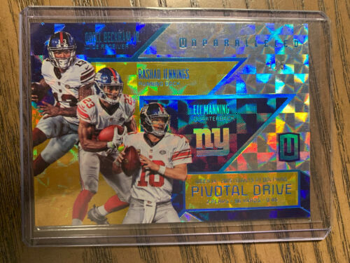 2016 Panini Unparalleled Pivotal Drive Gold Manning Beckham Jennings /5
