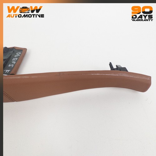 06-13 BENTLEY CONTINENTAL FLYING SPUR LEFT A PILLAR TRIM STRIP LEATHER BROWN OEM - Picture 17 of 20