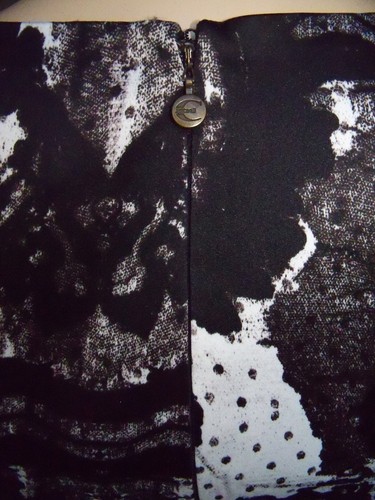 Sz 42 6 M JUST CAVALLI Roberto Black White Stretch Bodycon Animal Sheath Dress - Picture 3 of 7