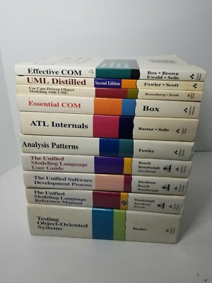 Addison Wesley Software Book Lot of 10, Software Development Com ATL UML
