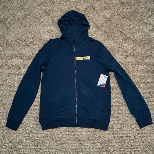 NEW - 100% Percent Blue Zipper Hoody Jacket Coat (SIZE: S, M, L) P/N 3050-4684 - Picture 1 of 6