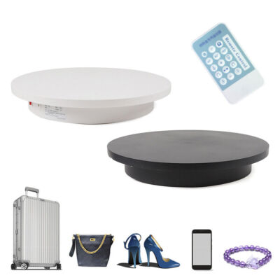 Electric 360° Turntable Rotary Table Two-Way Display Stand Remote Control 16.5''