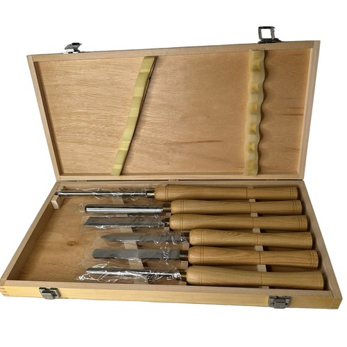 PSI Woodworking Wood Lathe 6pc HSS Chisel Set eBay
