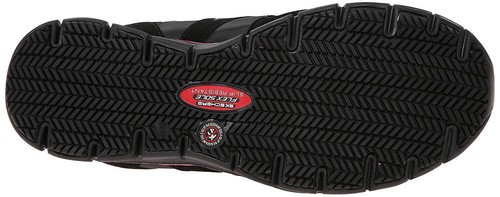 Skechers - Women's Synergy Sandlot Work Shoe, Allot Toe Lace-up, Black/Pink, 10M - Picture 4 of 6