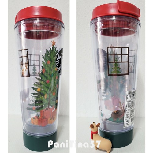 Starbucks Korea Green Eelma Tumbler & Holiday Cell Phone Holder Cold Cup 473ml - Picture 6 of 11