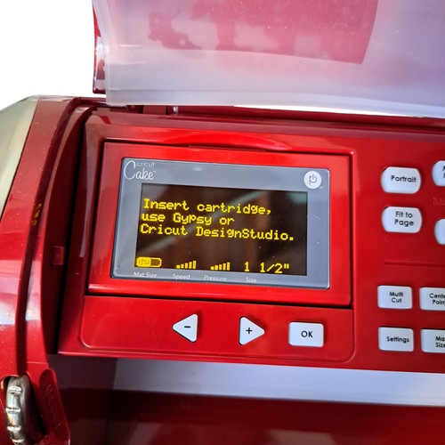 Red Cricut Cake Decorating Full Size Electronic Cutting Machine - Picture 5 of 20