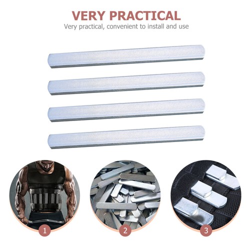 4 Pcs Fitness Weight Bearing Steel Plate Man Loaded Gym Equipment Weighted Vest - Picture 9 of 12