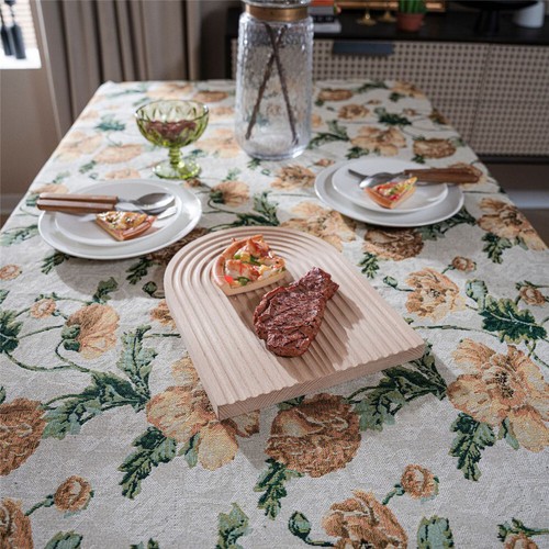 Jacquard Tablecloth Dining Room Table Cloth Cover Tablewear Party Kitchen Decor - Picture 52 of 63