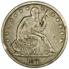 1871 SEATED LIBERTY HALF DOLLAR ~ NICE PROBLEM-FREE XF ~ PRICED RIGHT!