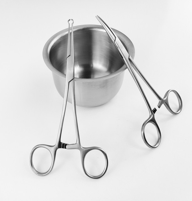 Vasectomy Set Standard Ring Clamp Dissecting Surgical Clamp Curved