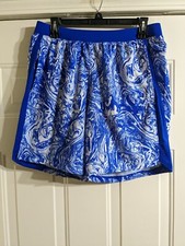 Under Armour UA Launch 7  Shorts Royal Blue/White Marble Men's Medium BNWT  