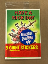 New Sealed Vintage 1986 Topps - Garbage Pail Kids - 3 Giant Stickers