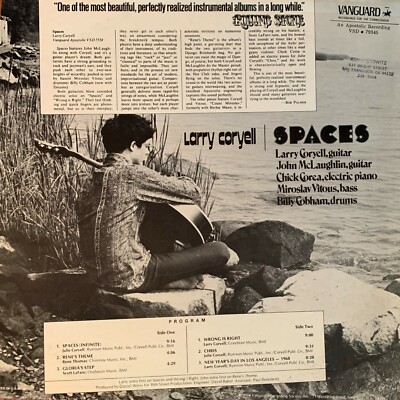 米LP Larry Coryell Spaces VSD79345 VANGUARD /00260 LARRY CORYELL~Pre-Owned LP-SPACES-VSD-79345.. VANGUARD