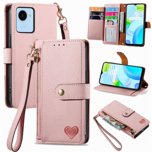 For OPPO Reno 11F 12 13 Pro A80 A60 Case Wallet RFID Blocking Leather Flip Cover - Picture 20 of 80
