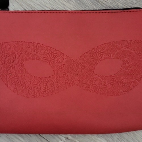 Ipsy Red Floral Masquerade Cosmetic Pouch - Picture 2 of 6