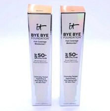 IT Cosmetics Bye Bye Foundation Full Coverage Moisturizer SPF 50 1 oz READ