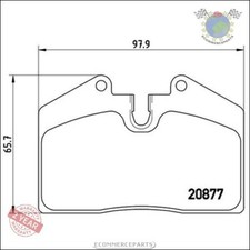 Kit Bremsbeläge Brembo Hinterachse für AUDI 80 FERRARI MONDIAL F355 512 456 348