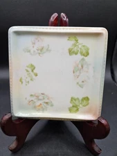 VTG. Square Hand-Painted Tea Tile Germany