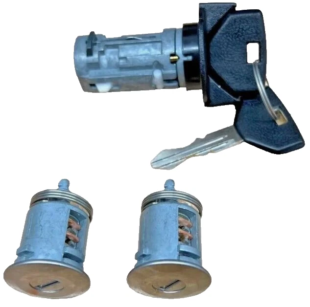 1991-1995 Jeep Cherokee Ignition Key Switch Cylinder & Front Door Lock Set - Image 2 of 4