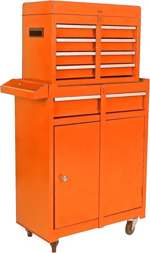 5 Drawer Rolling Tool Chest Tool Storage Cabinet & Tool Box Cart with Wheels - Picture 34 of 60