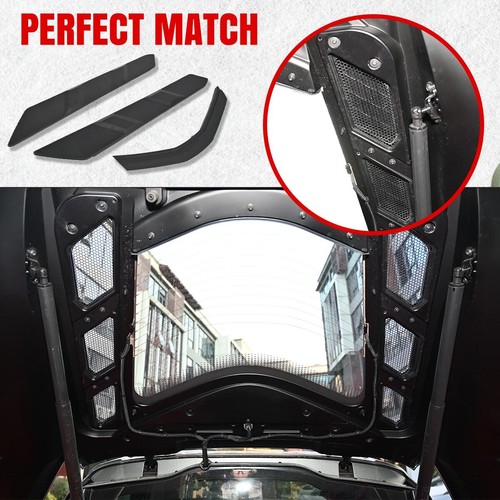 3PCS Black Rear Dry Bay Vent Blocks Cover For Chevrolet Corvette C8 2020-2025 AU - Picture 8 of 12