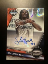 Solomon Ball 2023-24 Bowman Chrome University Auto Lava Refractor RC Uconn /199