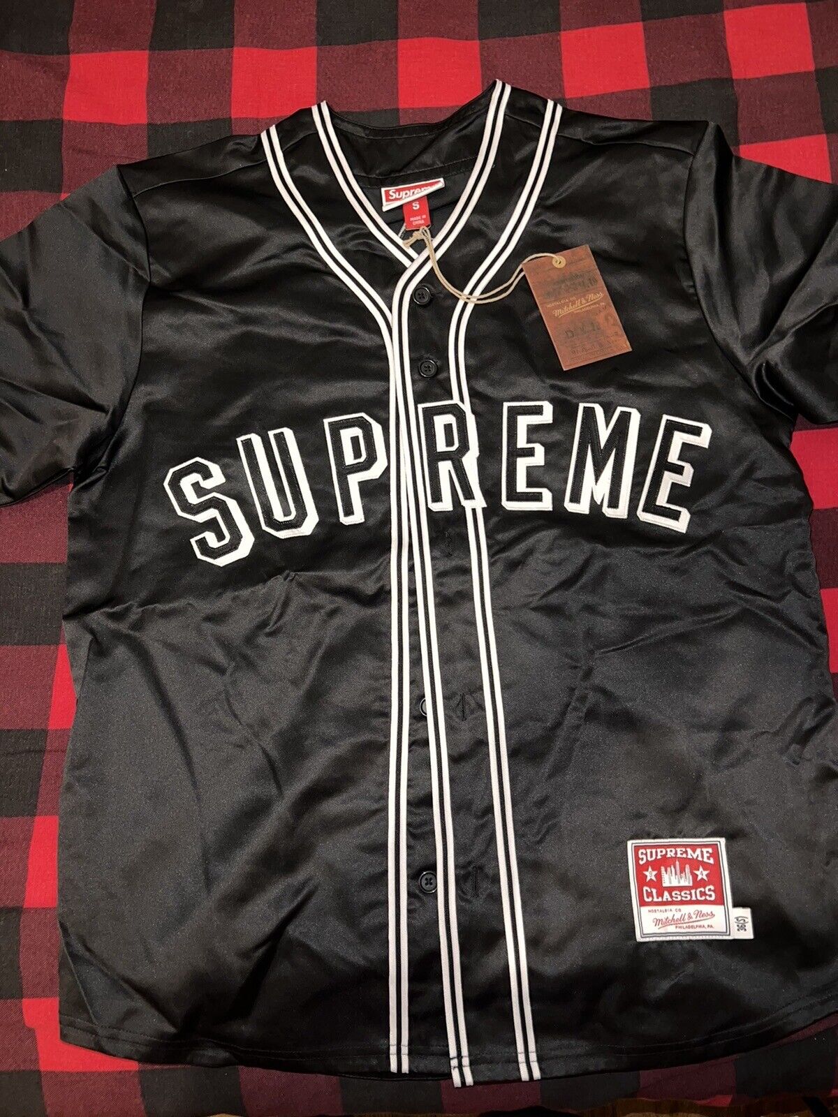 Mitchell & Ness Satin Baseball Jersey - spring summer 2023 - Supreme