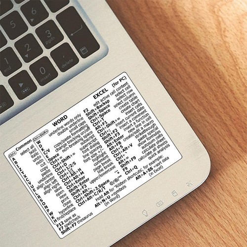 Adhesive Computer Keyboard Reference Shortcut Sticker Sticker UK Key PC M5K7 - Photo 5/14