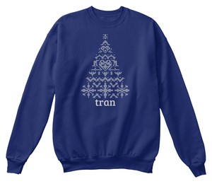 Confortable Christmas Knitted shirt Sweat Tree Tran Stylish qx4WFW1
