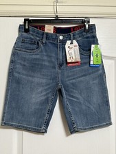 NEW Boys Levis Denim Shorts Stretch Waistband Size 12
