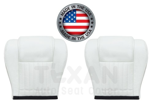 Cubierta de asiento inferior delantera de cuero perforada blanca para Pontiac Firebird 1996-1999 - Imagen 29 de 35