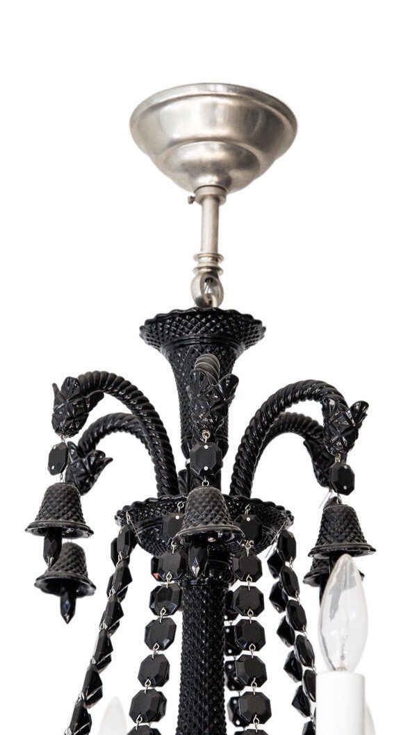Stunning BACCARAT Zenith Black Noir Philippe Starck Crystal Stunning BACCARAT Zenith Black Noir Philippe Starck Crystal