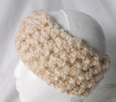 Crochet Headband Earmuff Warm & Cozy-Fall Cream Coffee 