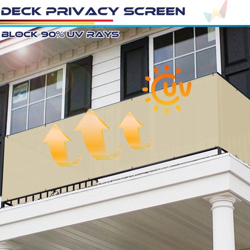 3 Fuß hoch Sichtschutz Balkon Terrasse Zaun Sichtschutz Garten Hof Terrasse Stoff Schatten Abdeckung - Bild 10 von 80