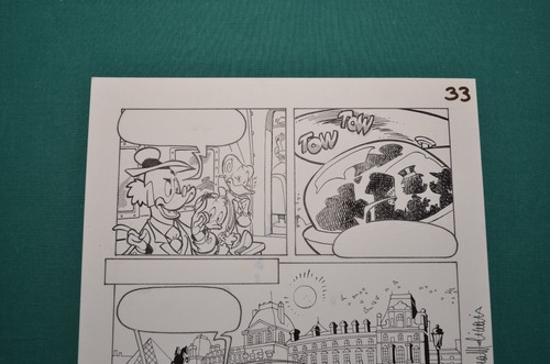Lara Molinari Original Comic Art Tavola Originale # 33 ZIO PAPERONE E IL CODICE - Picture 2 of 3