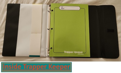 Raccoglitore tascabile Mead The Original Trapper Keeper retrò Space Galaxy con 2 cartelle - Foto 5 di 14