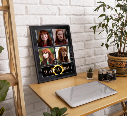 Póster collage sobrenatural Charlie Bradbury impresión de arte de pared de dormitorio enmarcado A4 - Imagen 5 de 5