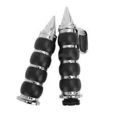 Sprike Motorcycle Cable Throttle Handlebar Hand Grips For Curiser Chopper Bobber