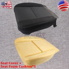 For 07-14 Chevy Silverado 2500 Driver Side Bottom Cloth Seat Cover+Foam Cushion