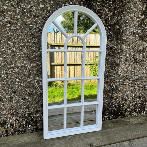 SOHO style arched white window mirror , Art deco arched wall mirror curve mirror - Picture 10 of 10